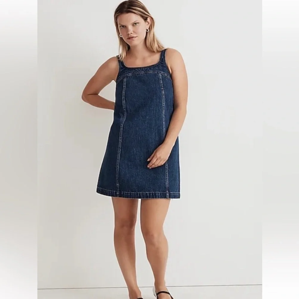 Madewell denim a-line shift dress - Picture 2 of 2